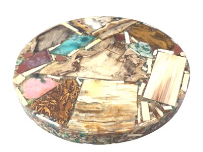 Lot 688 - TWO ONYX OCCASIONAL TABLES