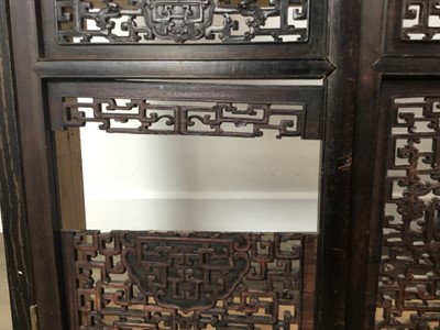 Lot 698 - CHINESE FIVE PANEL DRESSING SCREEN