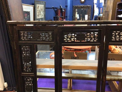 Lot 698 - CHINESE FIVE PANEL DRESSING SCREEN