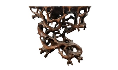 Lot 1510 - CHINESE ROOTWOOD PLANT STAND