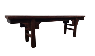 Lot 726 - STAINED WOOD BENCH