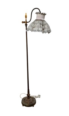 Lot 727 - BRASS FLOOR LAMP