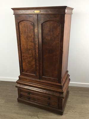 Lot 1243 - VICTORIAN WALNUT COLLECTOR'S CABINET
