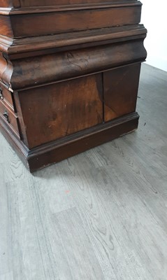 Lot 1243 - VICTORIAN WALNUT COLLECTOR'S CABINET