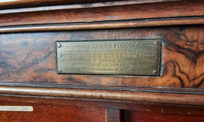 Lot 1243 - VICTORIAN WALNUT COLLECTOR'S CABINET