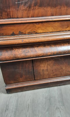 Lot 1243 - VICTORIAN WALNUT COLLECTOR'S CABINET