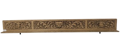 Lot 780 - VICTORIAN STYLE OAK PANEL