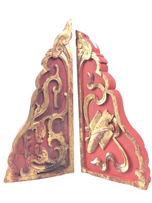 Lot 765 - TWO CHINESE WOODEN PANELS