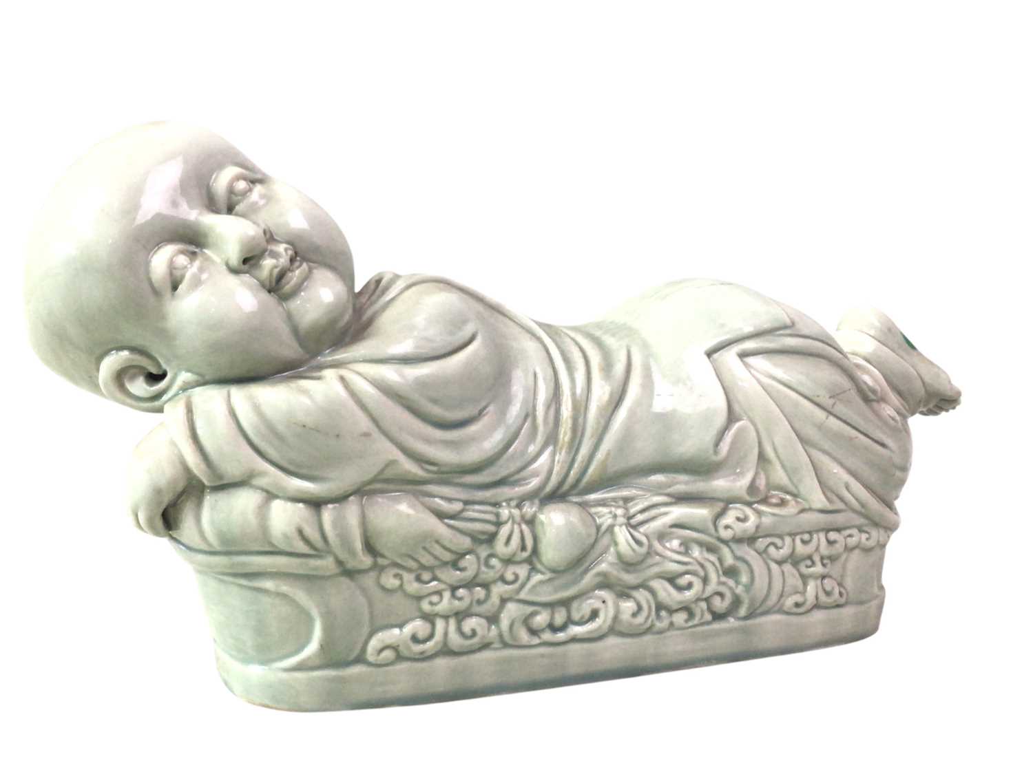 Lot 764 - CHINESE PORCELAIN PILLOW