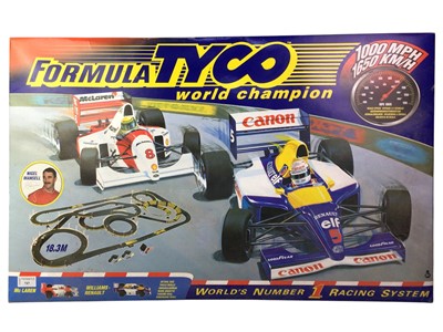 Lot 747 - FORMULA TYCO WORLD CHAMPION RACING CAR SET