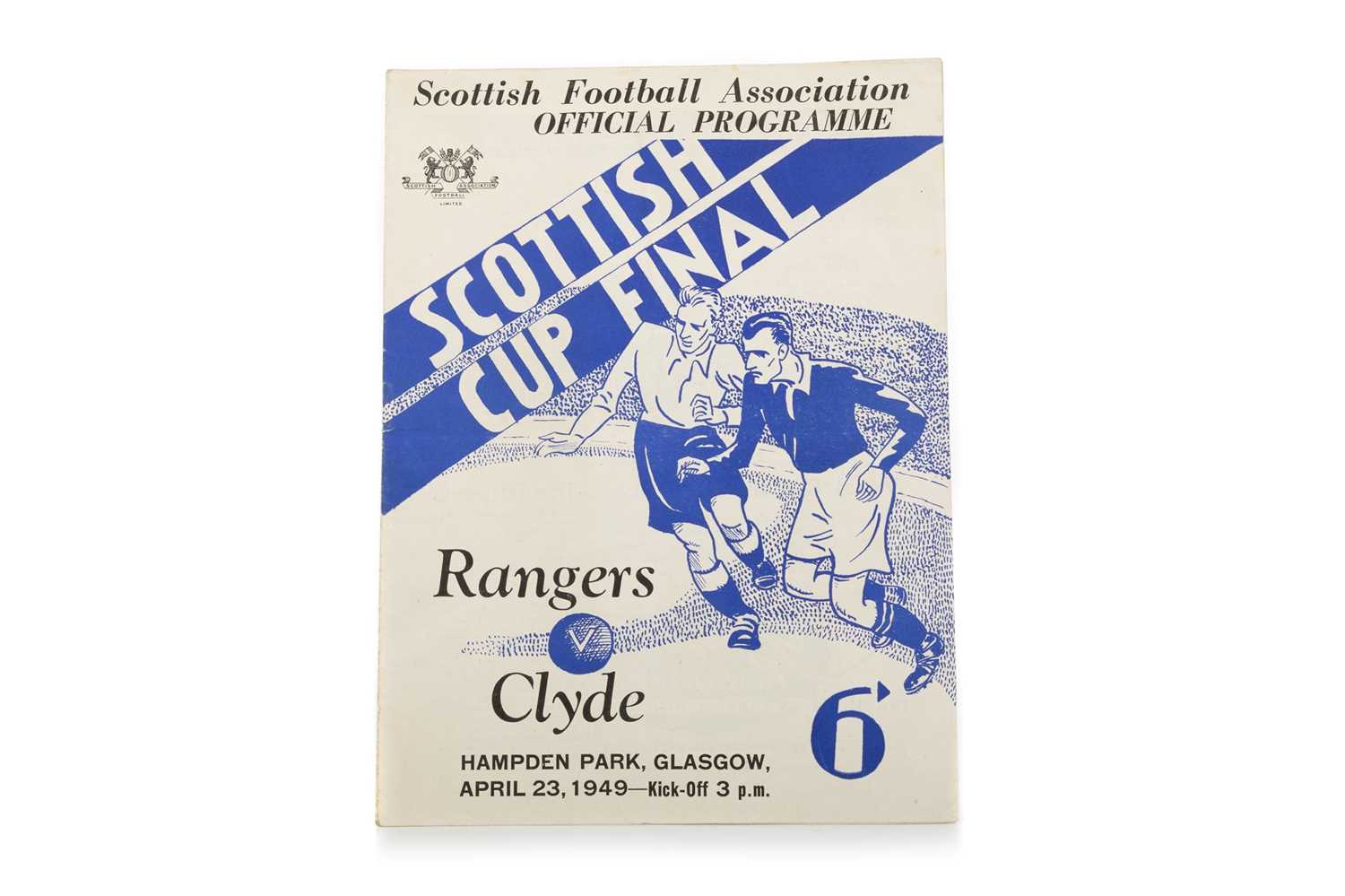 Lot 1706 - RANGERS F.C. V CLYDE F.C. SCOTTISH CUP FINAL FOOTBALL PROGRAMME