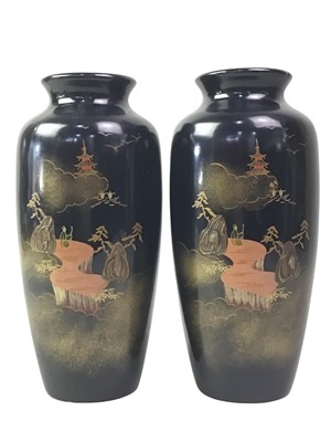 Lot 752 - PAIR OF JAPANESE VASES