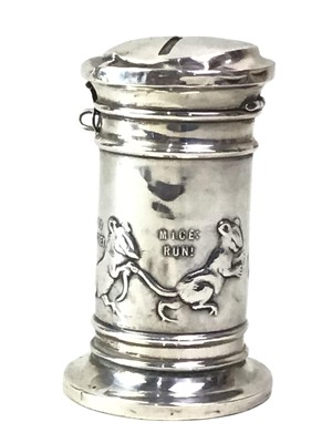 Lot 822 - CHILDS SILVER MONEY BANK