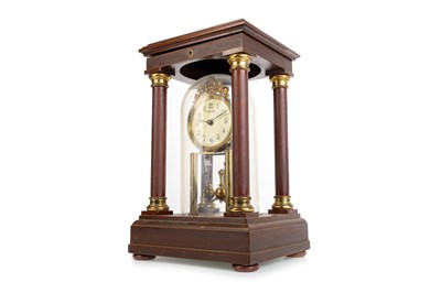 Lot 979 - GUSTAV BECKER TORSION PORTICO MANTEL CLOCK