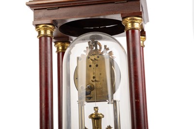 Lot 979 - GUSTAV BECKER TORSION PORTICO MANTEL CLOCK
