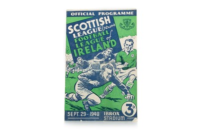 Lot 1709 - SCOTTISH LEAGUE V FOOTBALL LEAGUE OF IRELAND FOOTBALL PROGRAMME