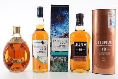 Lot 294 - TALISKER SKYE, JURA 10 YEAR OLD AND DIMPLE 75CL