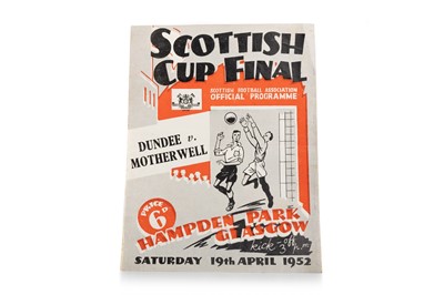 Lot 1711 - DUNDEE F.C. V MOTHERWELL F.C. SCOTTISH CUP FINAL FOOTBALL PROGRAMME
