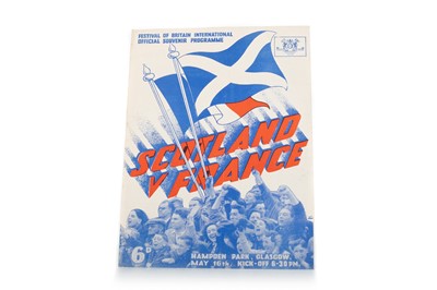 Lot 1717 - SCOTLAND V FRANCE FESTIVAL OF BRITAIN INTERNATIONAL FOOTBALL PROGRAMME