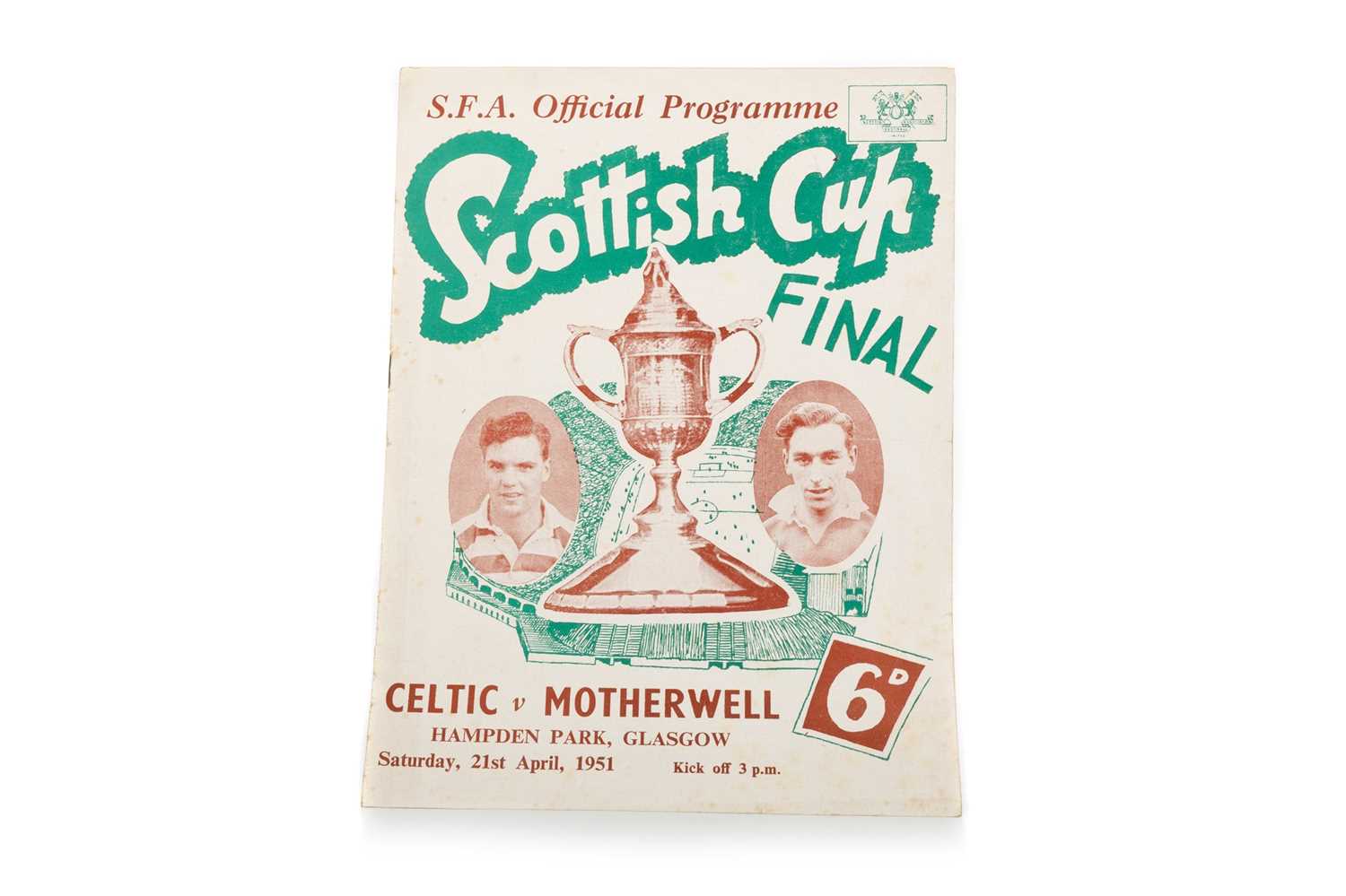 Lot 1718 - CELTIC F.C. V MOTHERWELL F.C. SCOTTISH CUP FINAL FOOTBALL PROGRAMME