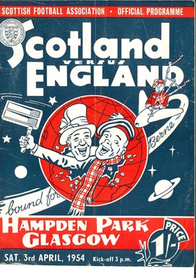 Lot 1719 - SCOTLAND V ENGLAND INTERNATIONAL WORLD CUP QUALIFIER FOOTBALL PROGRAMME