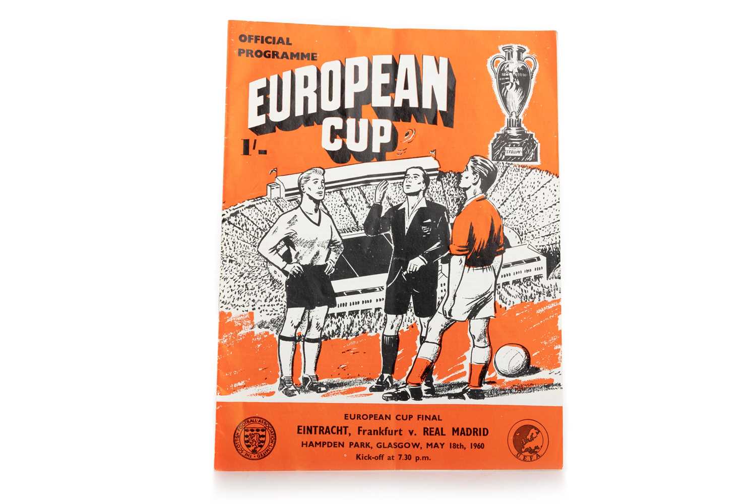 Lot 1721 - EINTRACHT V REAL MADRID EUROPEAN CUP FINAL FOOTBALL PROGRAMME