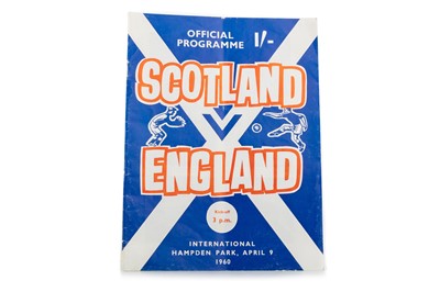 Lot 1722 - SCOTLAND V ENGLAND INTERNATIONAL FOOTBALL PROGRAMME