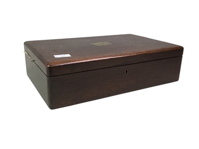 Lot 840 - MAHOGANY CANTEEN OF CUTLERY