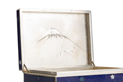 Lot 1537 - JAPANESE WHITE METAL BOX