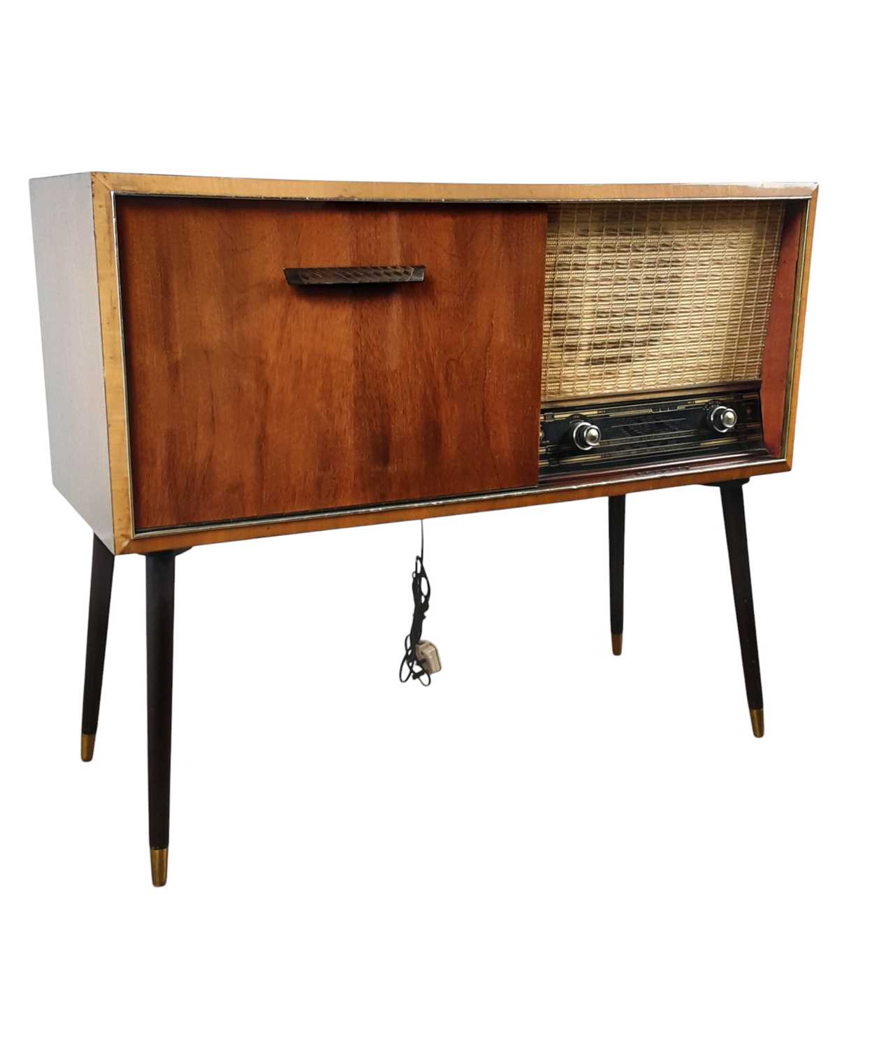 Lot 68 - VINTAGE RADIOGRAM, TURNTABLE, AMP AND