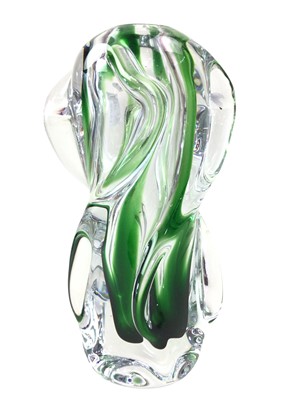 Lot 147 - LARGE STRATHERN GLASS TABLE LAMP