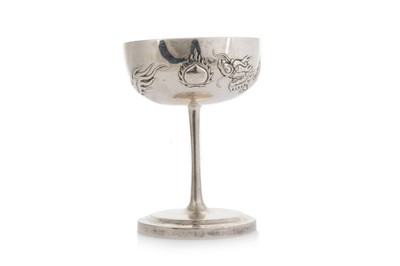 Lot 1546 - CHINESE SILVER COUPE / GOBLET