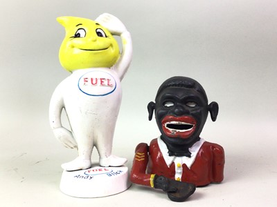 Lot 62 - THREE CAST IRON MONEY BANKS