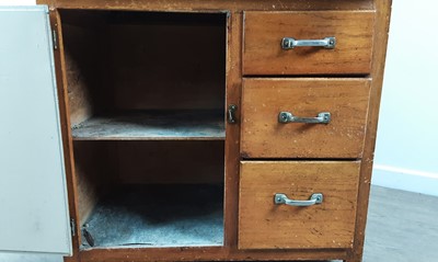Lot 98 - OAK VENEER KITCHEN CABINET