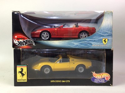 Lot 145 - COLLECTION OF HOT WHEELS MODEL FERRARIS