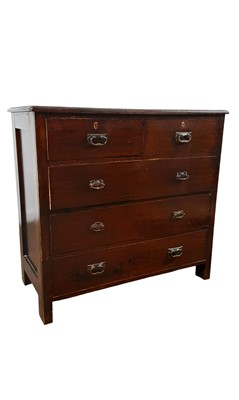 Lot 112 - STAINED WOOD CHEST