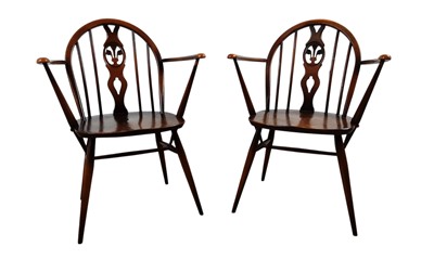 Lot 189 - ERCOL DARK STAIN REFECTORY DINING TABLE