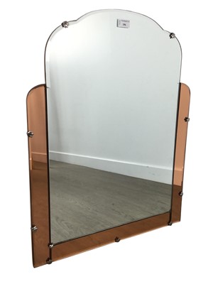 Lot 196 - ART DECO STYLE UPRIGHT WALL MIRROR