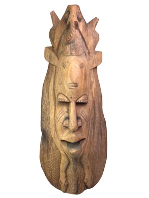 Lot 173 - AFRICAN HARDWOOD MASK