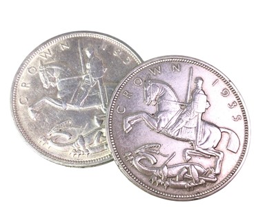 Lot 164 - TWO GEORGE V CROWNS