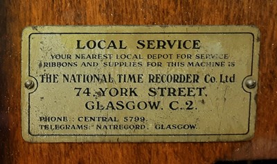 Lot 985 - NATIONAL TIME RECORDER CO LTD, CLOCK IN MACHINE
