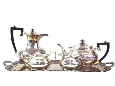 Lot 268 - SILVER PLATED FIVE PIECE TEA AND COFFEE SERVICE