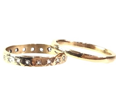 Lot 281 - TWO NECK CHAINS AND TWO RINGS