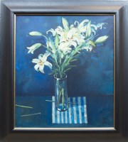 Lot 206 - * ALEXANDER ROBB, STILL LIFE WITH FLOWERS AND...