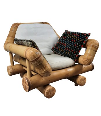 Lot 312 - OVERSIZED BAMBOO CONSERVATORY CHAIR