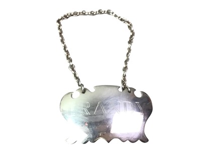 Lot 298 - FOUR SILVER DECANTER LABELS