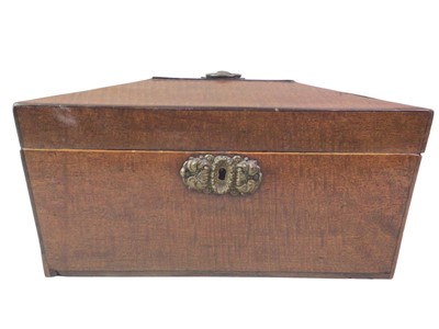 Lot 300 - VICTORIAN MAHOGANY TEA CADDY