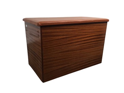 Lot 308 - STAINED WOOD BLANKET BOX