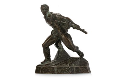 Lot 66 - RUSSIAN BRONZE FIGURE
