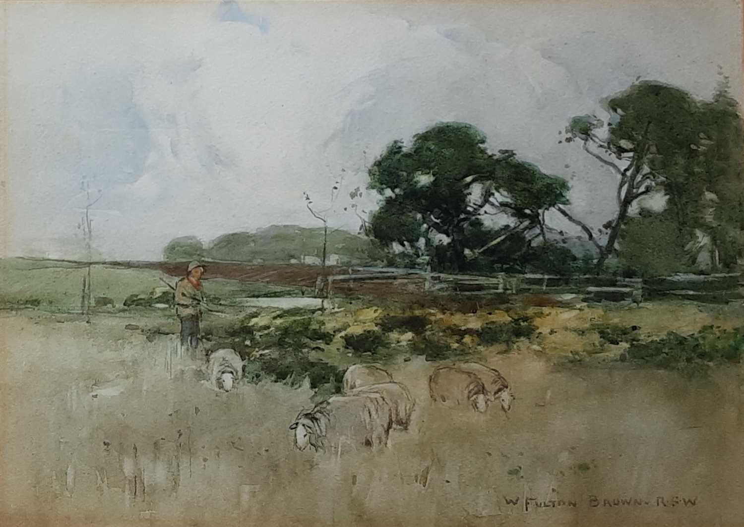 Lot 310 - WILLIAM FULTON BROWN RSW (SCOTTISH 1873-1905)